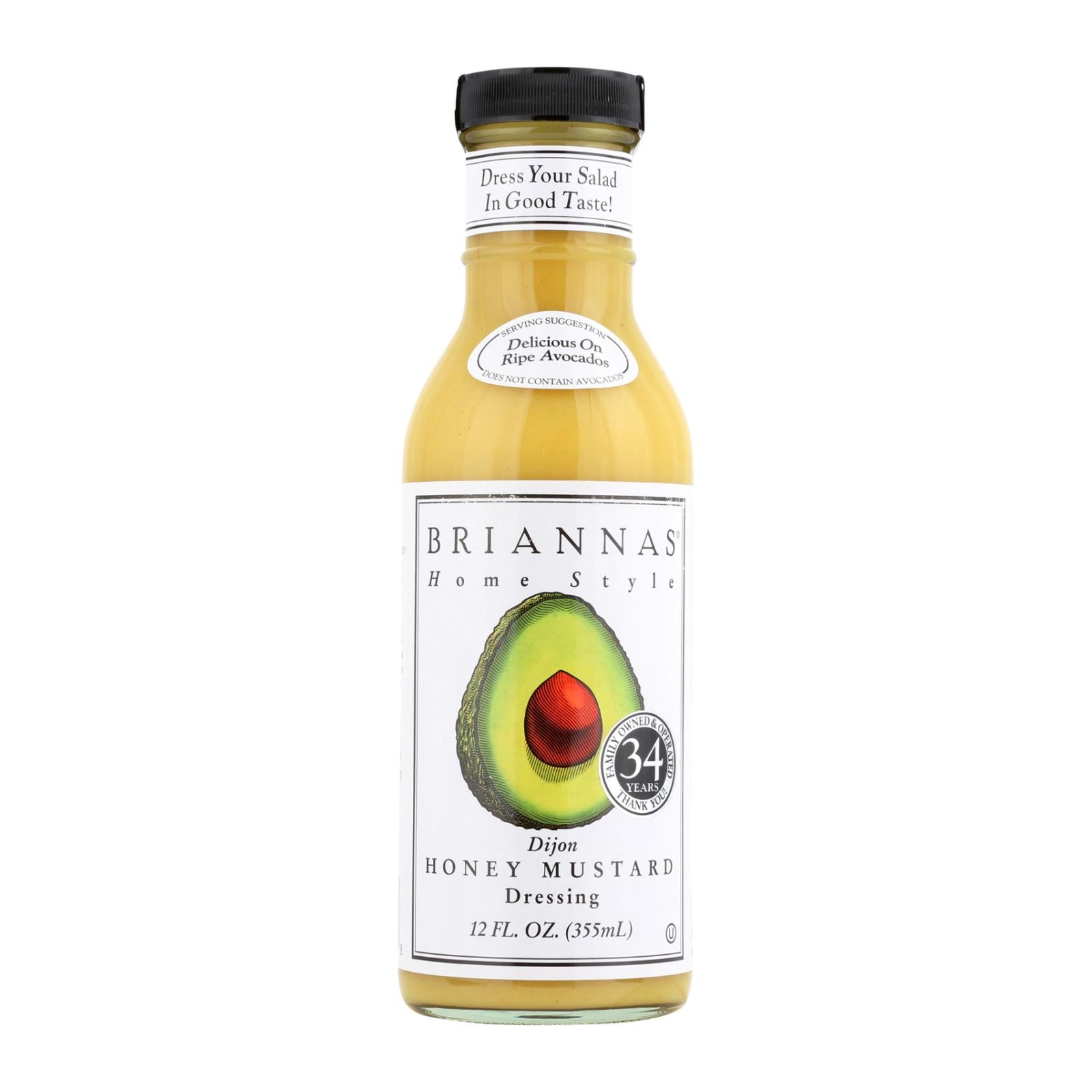 Brianna's - Salad Dressing - Dijon Honey Mustard - Case Of 6 - 12 Fl Oz. - GreatEagleInc