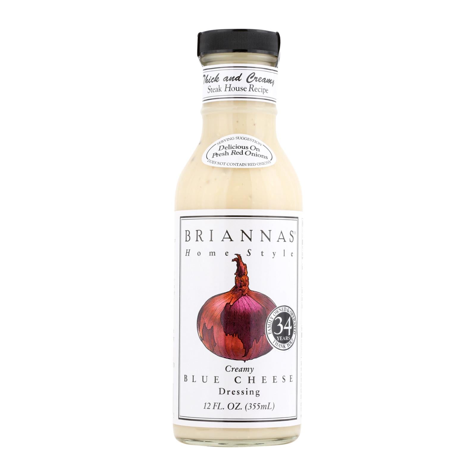 Brianna's - Salad Dressing - Creamy Blue Cheese - Case Of 6 - 12 Fl Oz. - GreatEagleInc