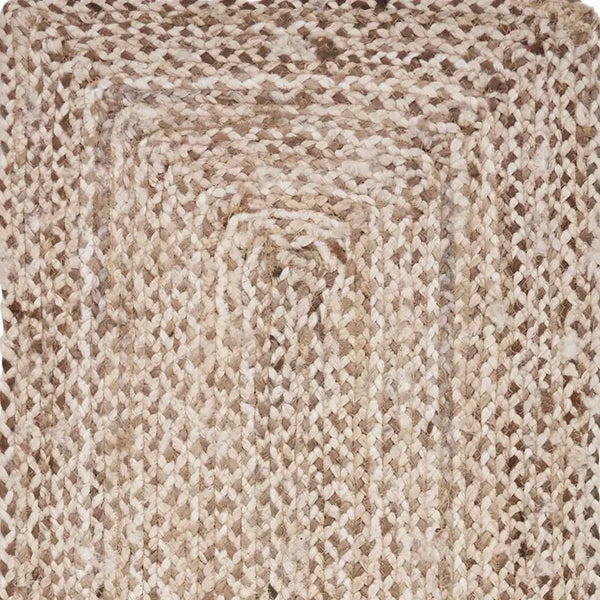 80" Brown Ivory And Natural Braided Jute Table Runner Homeroots Kitchen & Dining