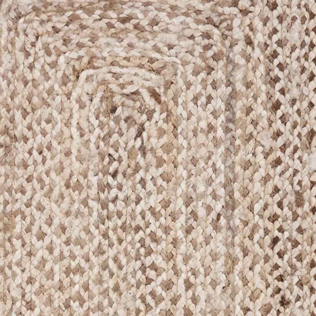 80" Brown Ivory And Natural Braided Jute Table Runner Homeroots Kitchen & Dining