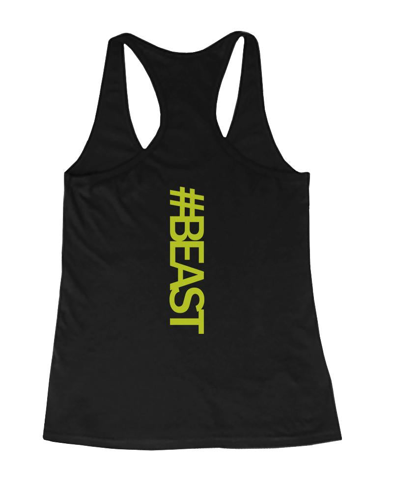 #Beast Neon Back Print Women’s Work Out Tank Top Gym Sleeveless Beast Tanks