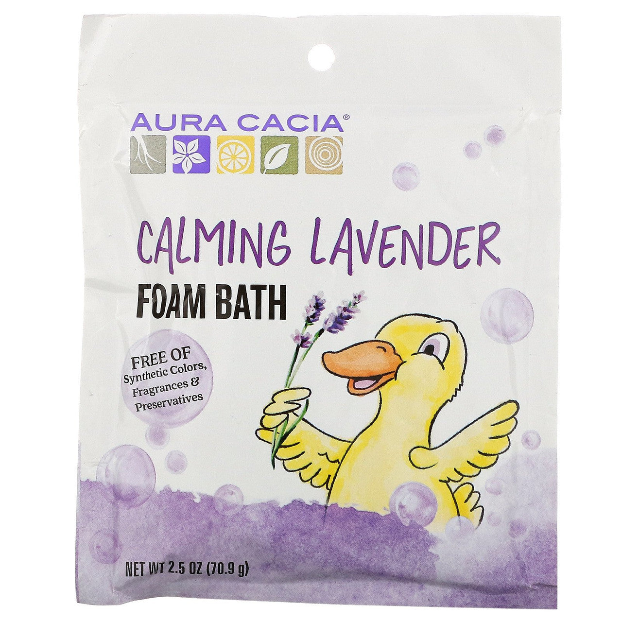 Aura Cacia Kids Calming Foam Bath (6x2.5 Oz) Default Title