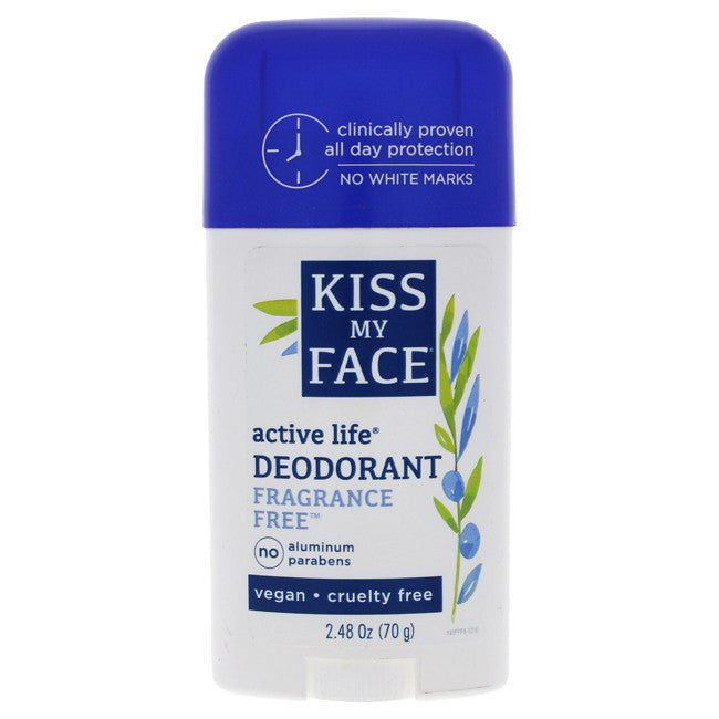 Kiss My Face Fragrance Free Active Enzyme Deodorant Stick (1x2.48 Oz)
