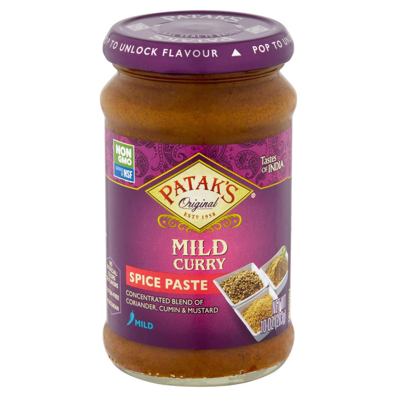 Patak's Mild Curry Paste (6x10Oz) - GreatEagleInc