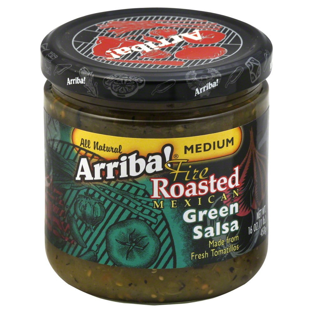 Arriba! Fire Roasted Green SalsaMedium (6x16Oz) Default Title