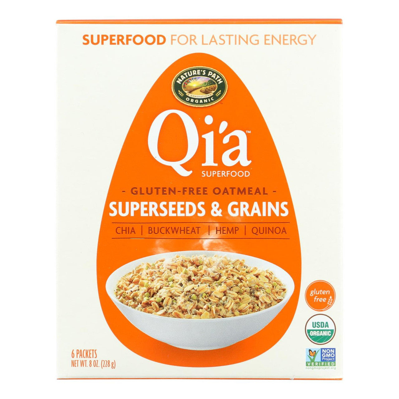 Nature's Path Organic Qi'a Oatmeal Superseeds & Grains (6x8 OZ) Default Title