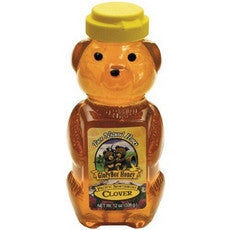 Glorybee Squeezable Organic Honey Bear, Clover (6x12Oz) Default Title