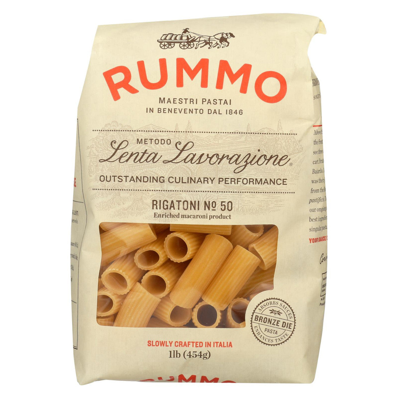 RMO PASTA RIGATONI ( 12 X 1 LB   ) - GreatEagleInc