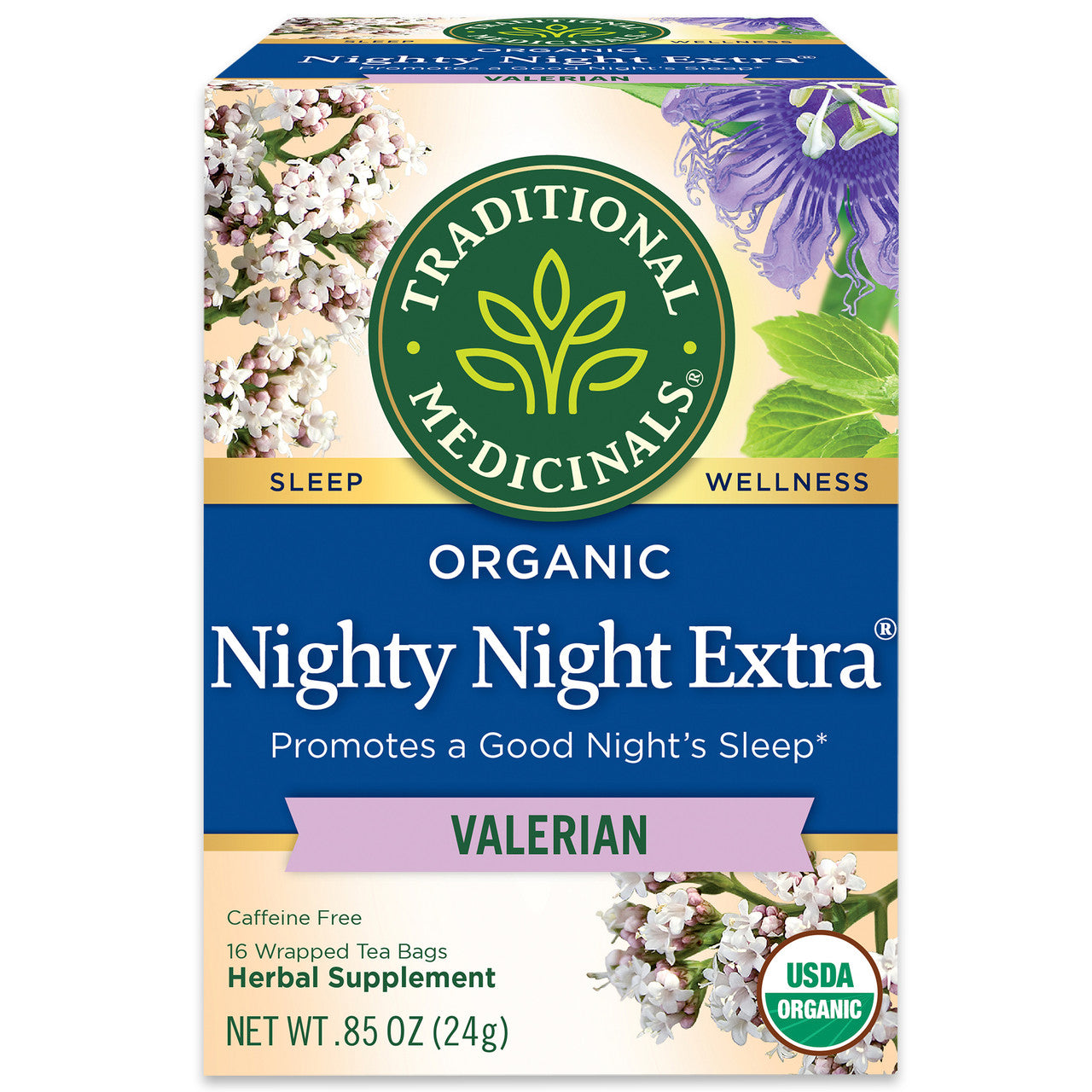 Traditional Medicinals Nighty Night Valerian Tea (6x16 Bag) Default Title