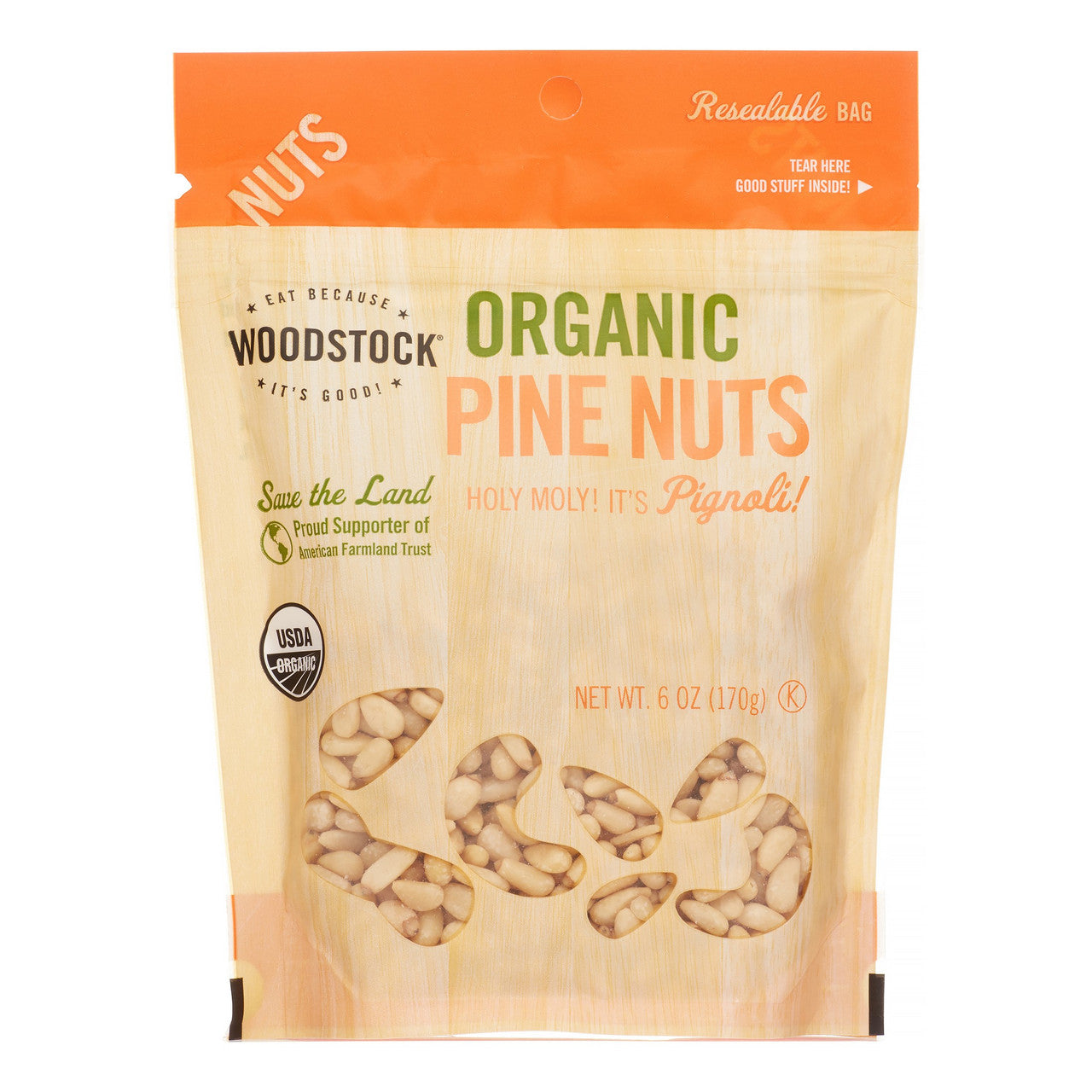 Woodstock Pinenuts (8x6 Oz) - GreatEagleInc
