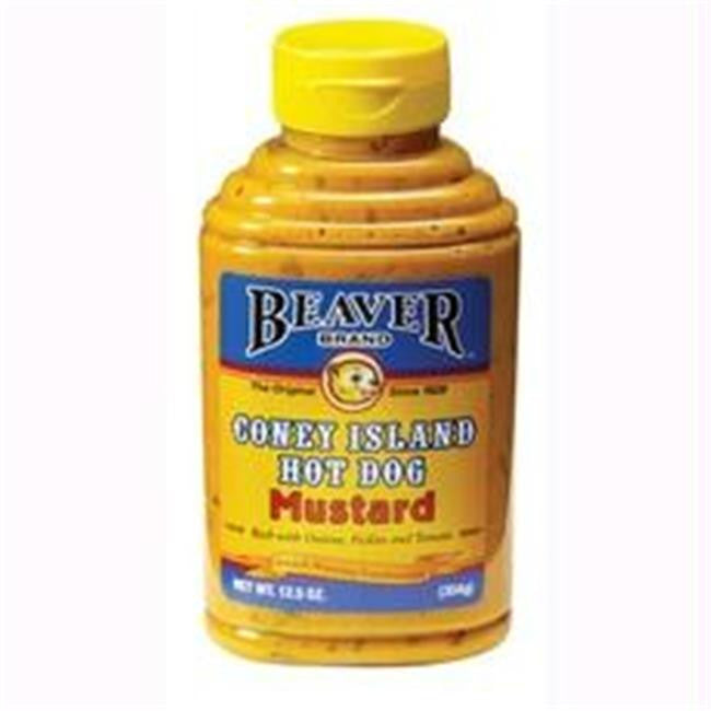 Beaver Coney Island Hot Dog Mustard (6x12.5Oz) Default Title