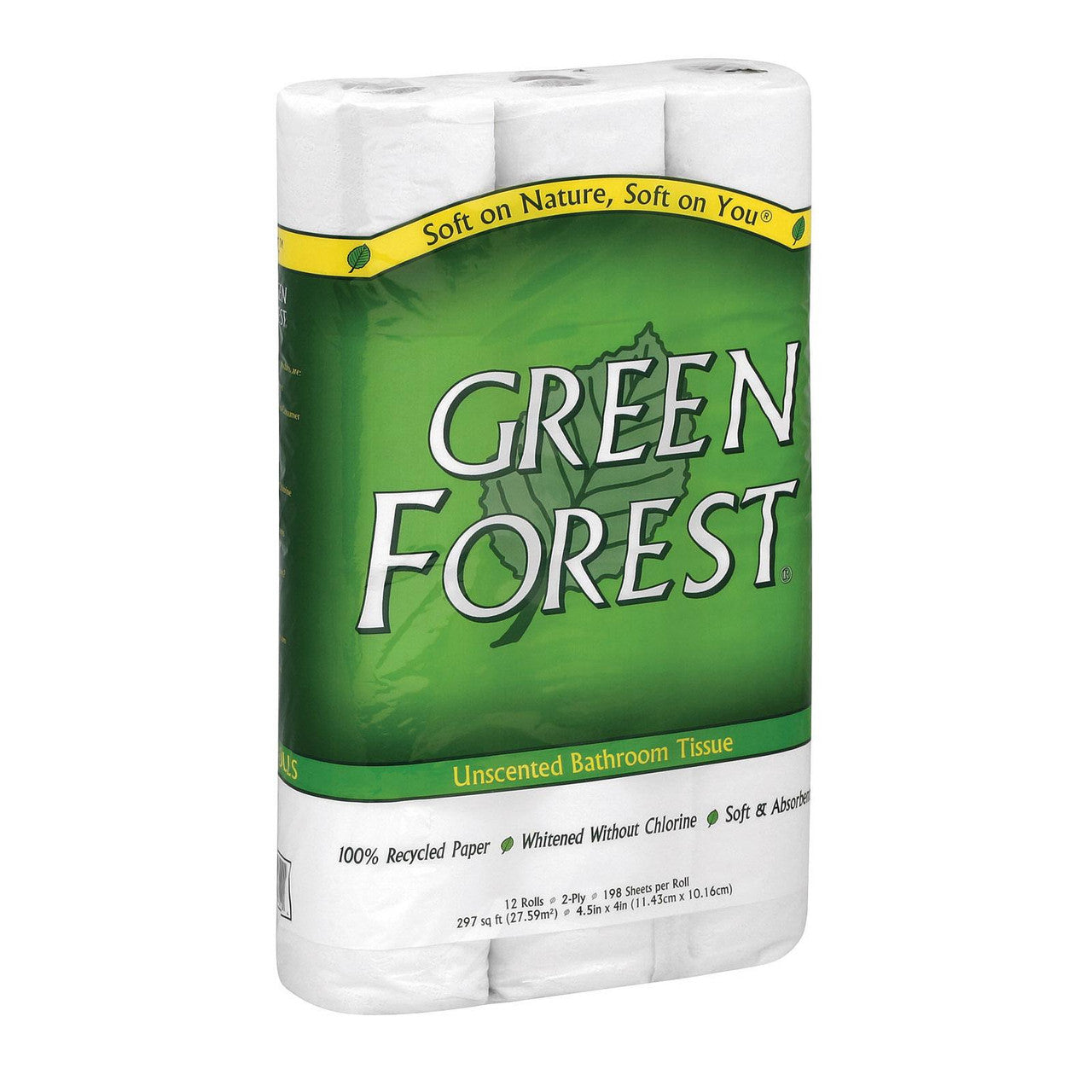 Green Forest Unscented Bathroom Tissue (8x12PK ) Default Title