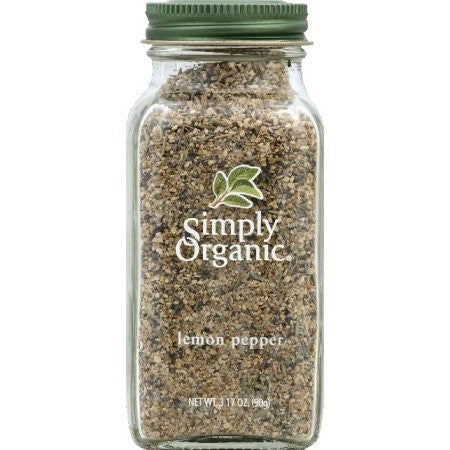 Simply Organic Lemon Pepper Certified Organic (6x3.17Oz) Default Title
