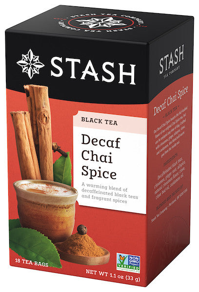 Stash Tea Chai Spice Blend Decaf Tea (6x18 CT) Default Title
