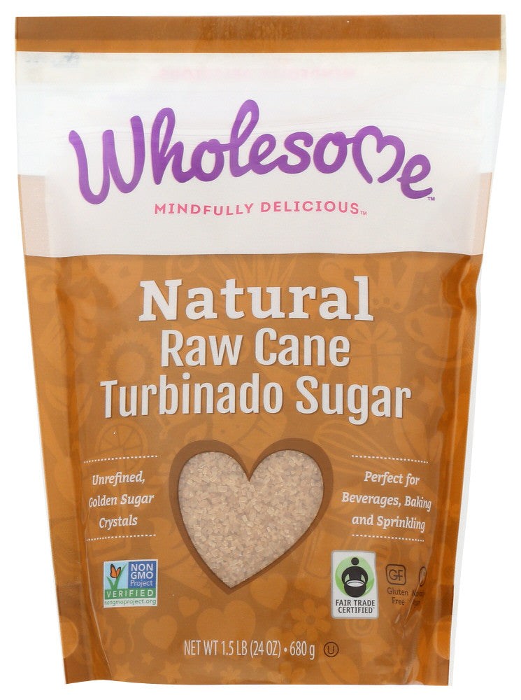 Wholesome Sweeteners Fair Trade Raw Cane Sugar (12x1.5 LB) - GreatEagleInc