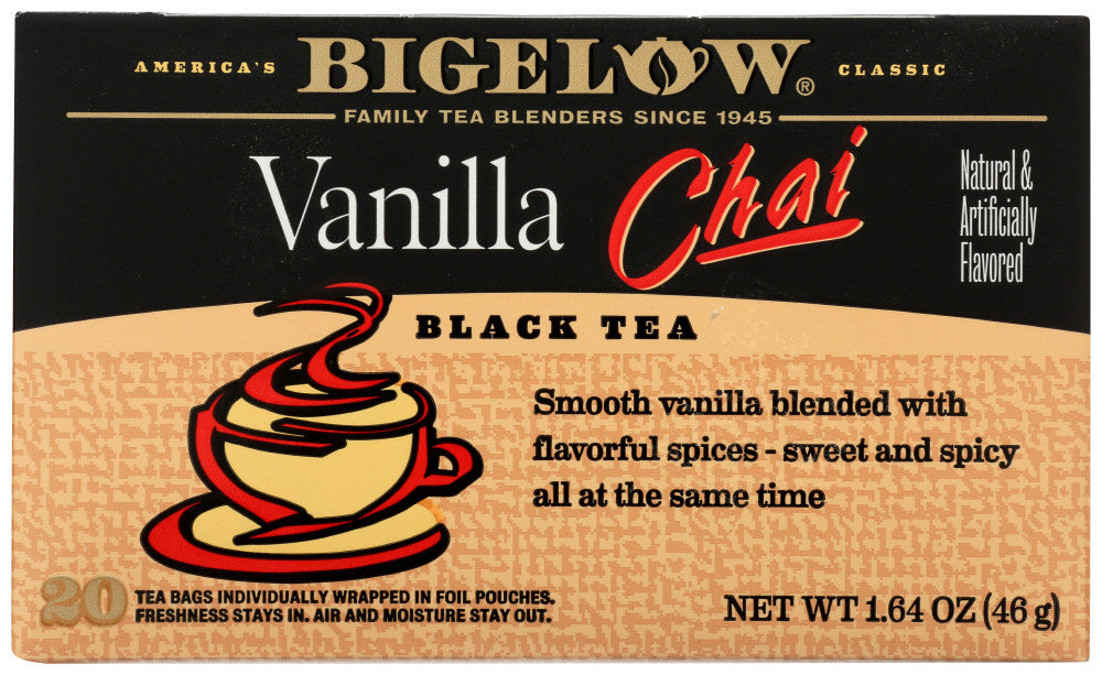 Bigelow Special Blend Vanilla Chai Tea (6x20 Bag ) Default Title