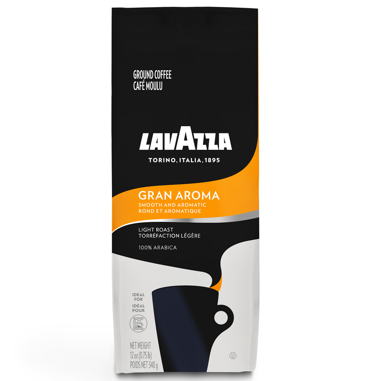 Lavazza Gran Aroma Medium Roast Ground Coffee (6x12 OZ) - GreatEagleInc