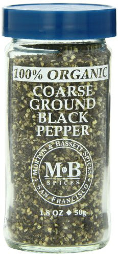 Morton & Bassett Organic Coarse Ground Black Pepper (3x1.8 OZ) Default Title