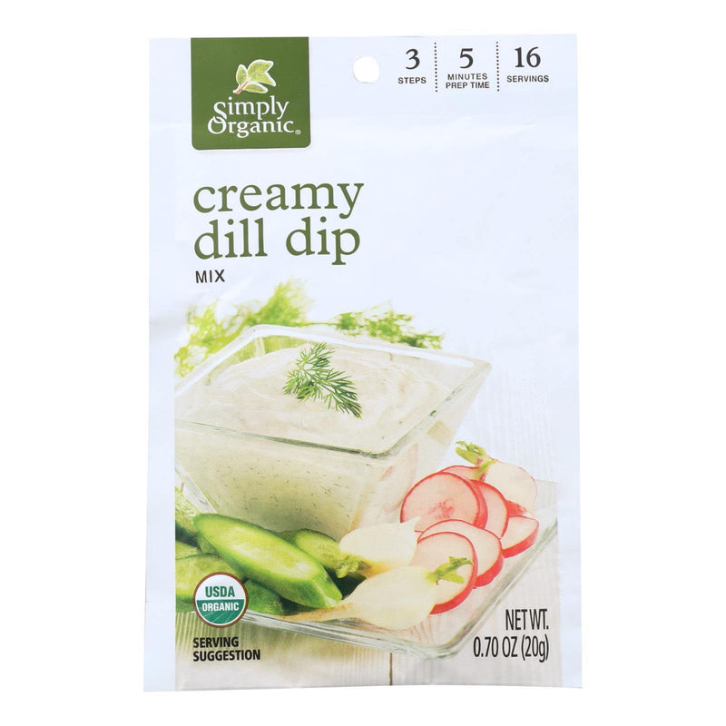 Simply Organic Creamy Dill Dip (12x0.7OZ )