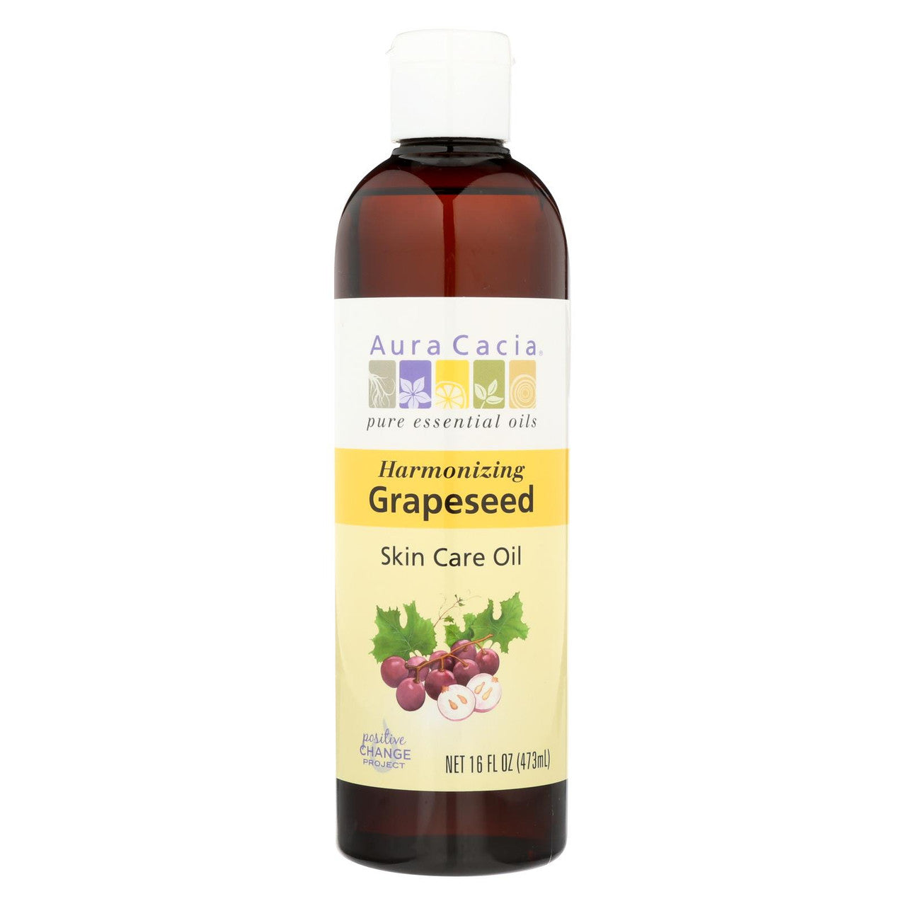Aura Cacia Grapeseed Oil With Vitamin E (1x16 Oz) Default Title