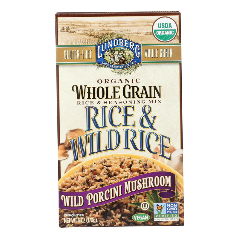 Lundberg Organic Whole Grain Rice & Wild Rice Wild Porcini Mushroom (6x6 OZ)