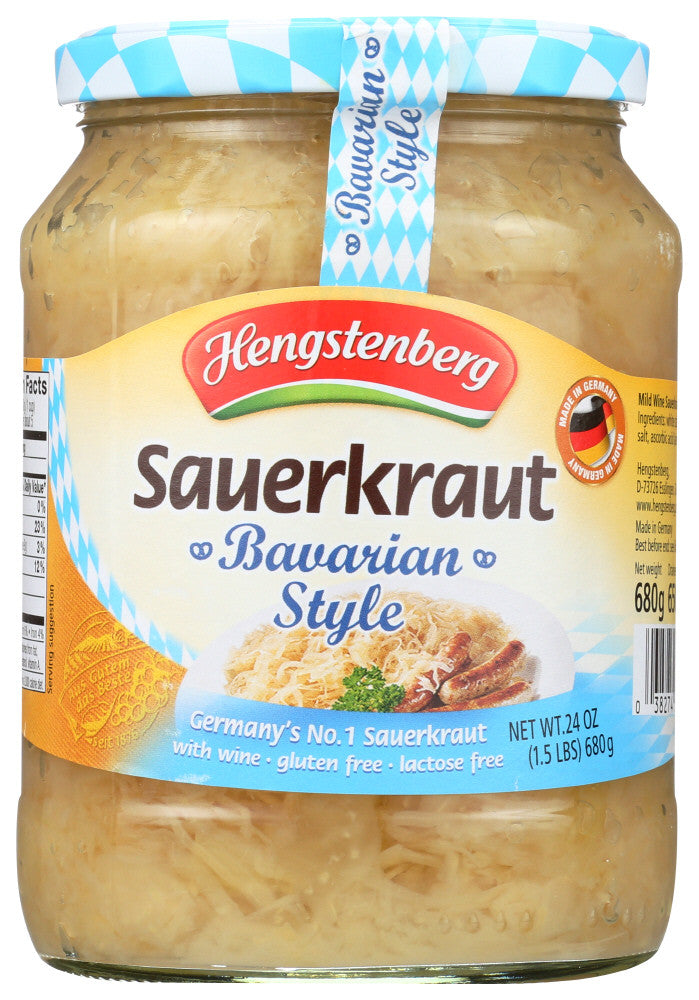 Hengstenberg Bav Sauerkraut/Wine (12x24.3OZ ) - GreatEagleInc