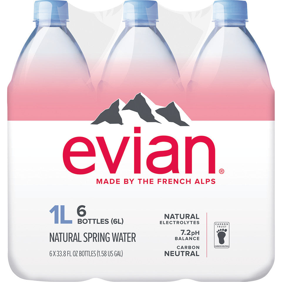 EVIAN NAT SPRING WTR 6PK ( 2 X 6 PACK ) Default Title
