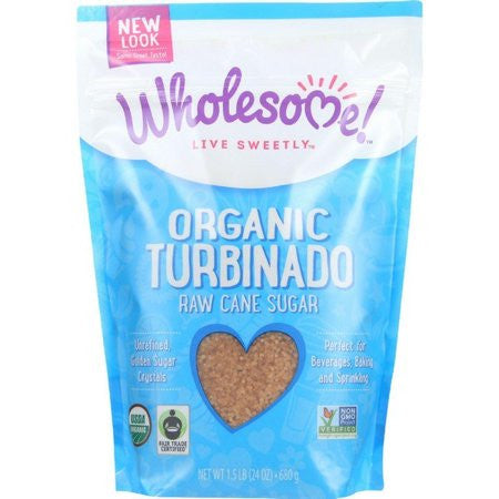 Wholesome Sweeteners Turbinado Raw Sugar (12x1.5 LB)