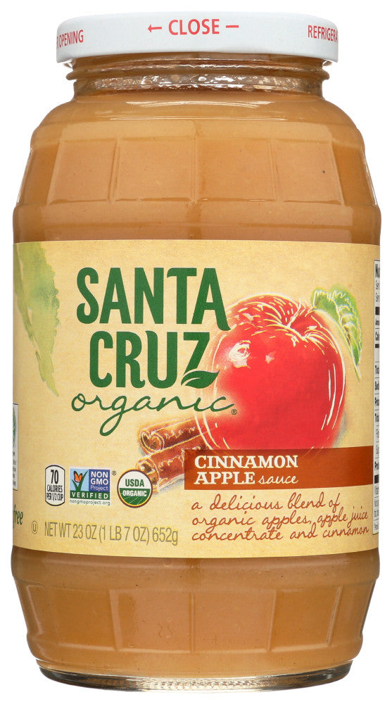 Santa Cruz Organic Cinnamon Applesauce (12x23 Oz)