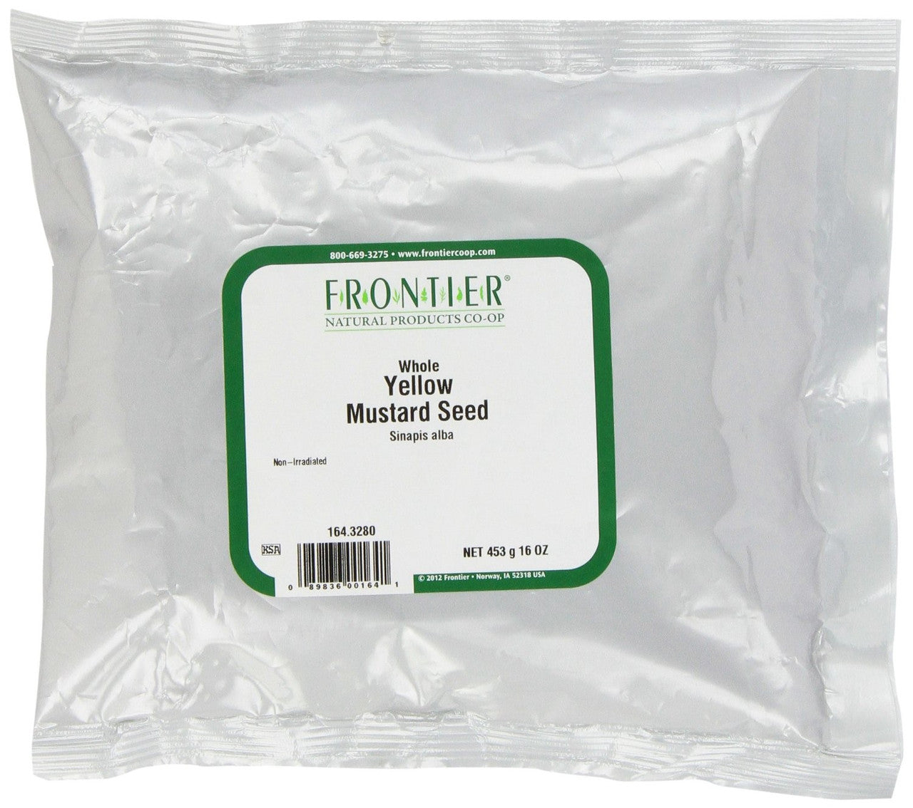 Frontier Herb Org Whole Yellow Mustard Seed (1x1lb) Default Title