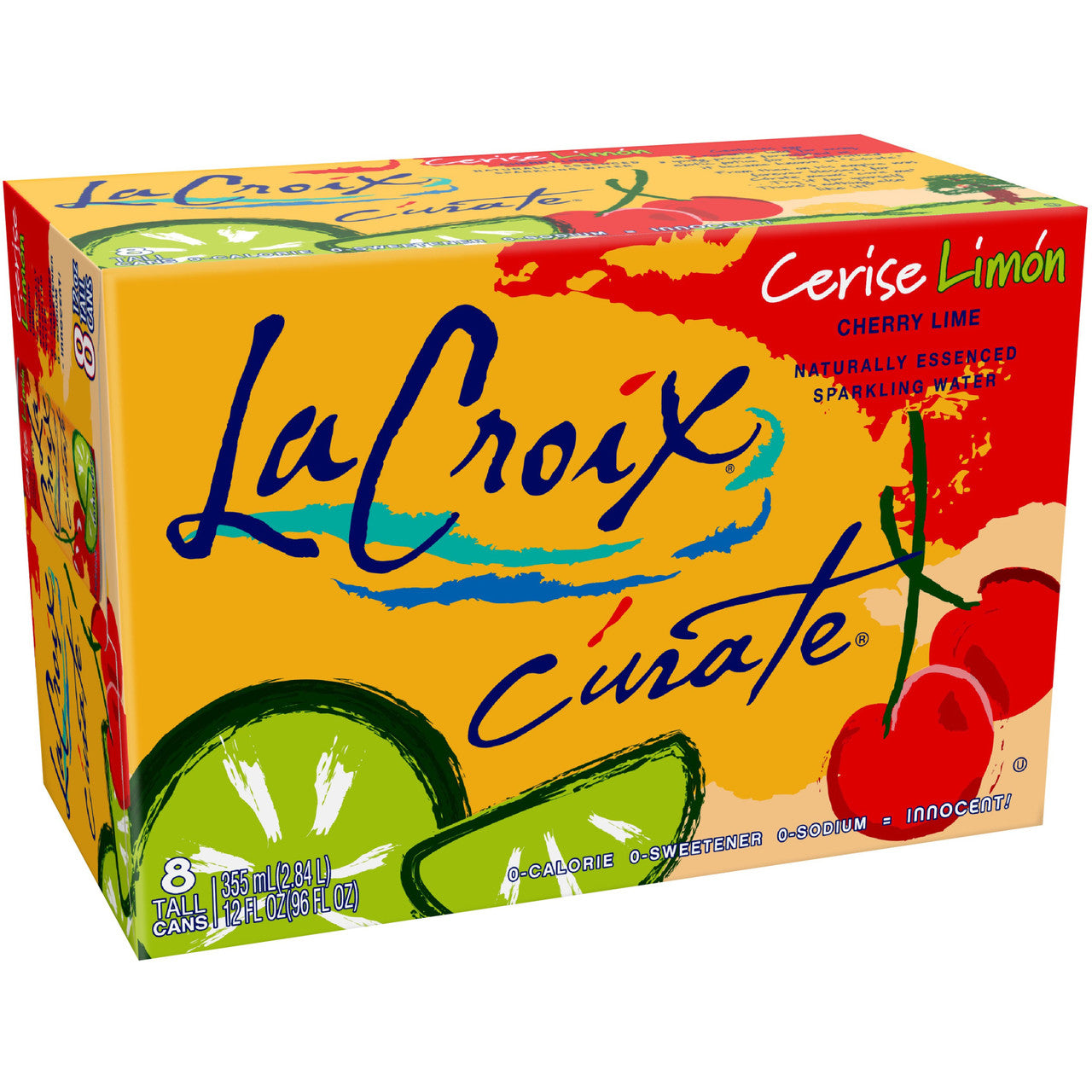 Lacroix Curate, Cherry Lime (3x8x12 OZ) Default Title