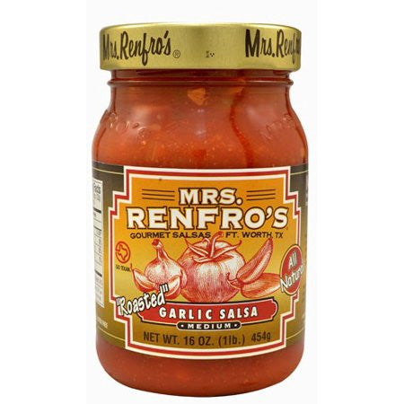 Mrs. Renfro's Medium Roasted Garlic Salsa (6x16Oz) - GreatEagleInc