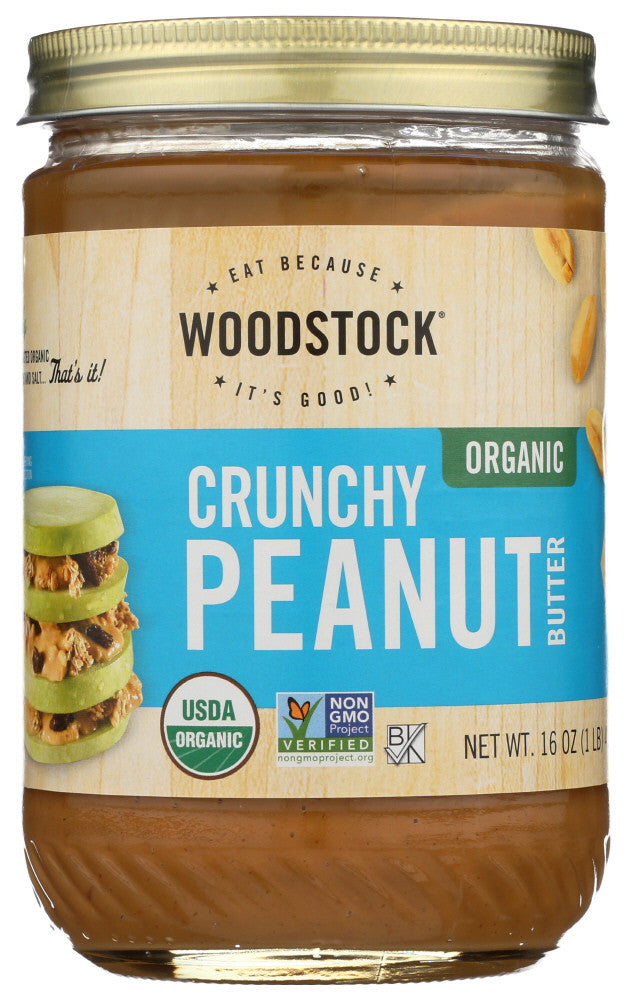 Woodstock Crunchy Peanut Butter (12x16 Oz) - GreatEagleInc