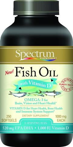Spectrum Essentials Fish Oil With Vitamin D (1x250 Sgel) Default Title