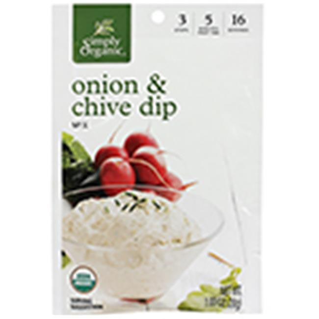 Simply Organic Onion & Chive Dip (12X1 OZ) - GreatEagleInc