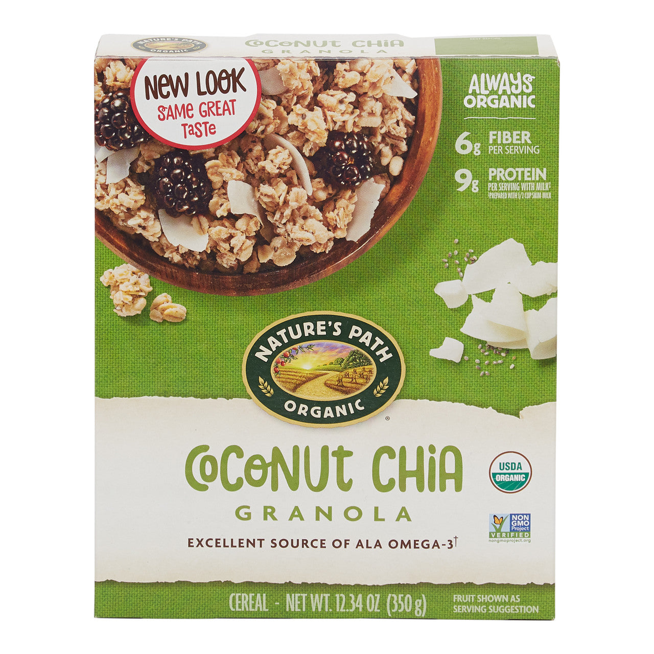 Nature's Path Chia Plus Coconut Chia Granola (12x12.34 Oz) - GreatEagleInc