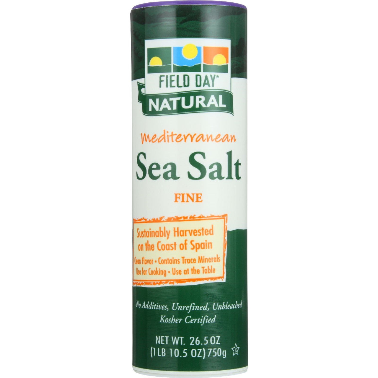 Field Day Fine Mediterranean Sea Salt (20x26.5 Oz) Default Title