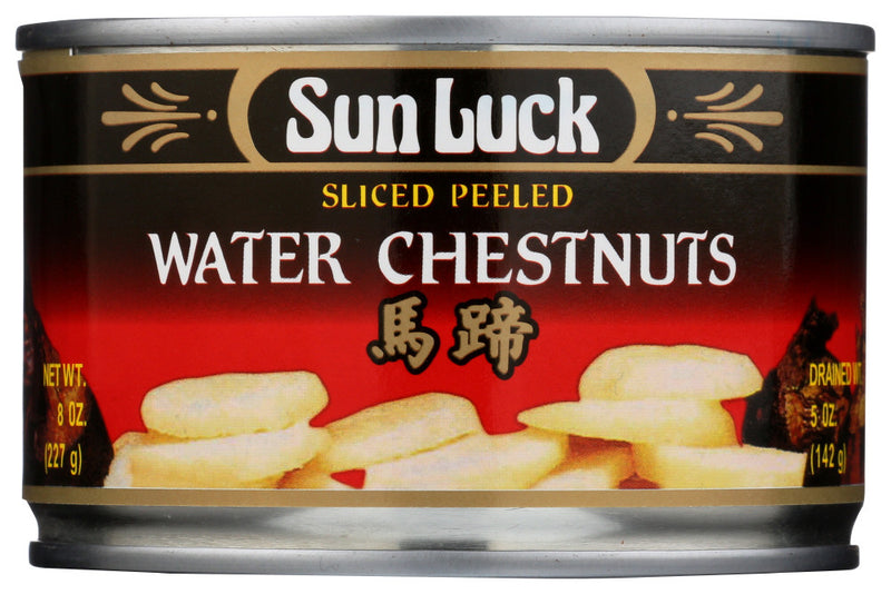 Sun Luck Sliced Peeled Water Chestnuts (12x8 Oz)