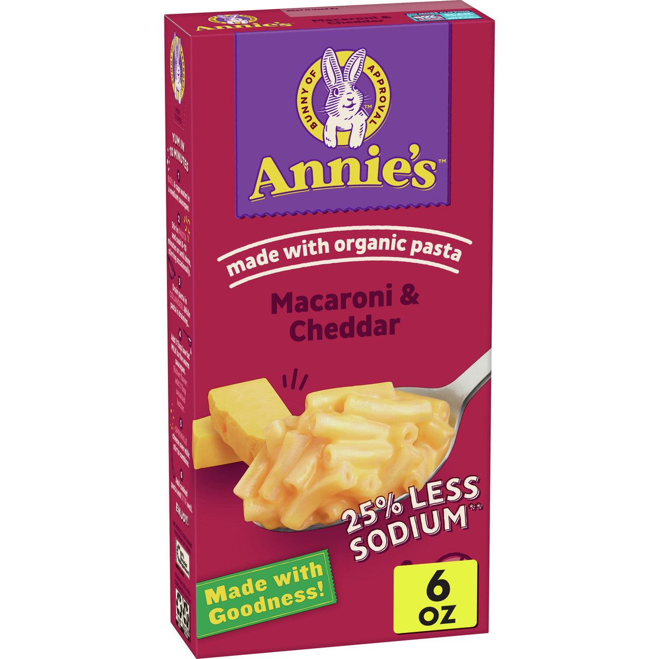 Annie's Homegrown Macaroni & Cheese Low Sodium (12x6 Oz) Default Title