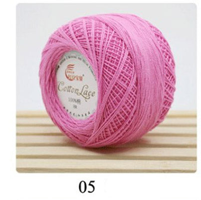 Crochet Knitting yarn Soft Comfortable Thin Yarn Lace Threads for Knitting 14 Colour Eco-friendly Dyed Sweater Scarf 5