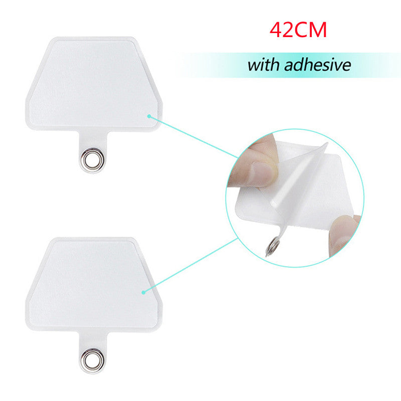 Polyester Adjustable Webbing Lanyard Transparent Wrist Lanyard Gasket Hanging Neck Sling Multifunctional Mobile Phone Rope