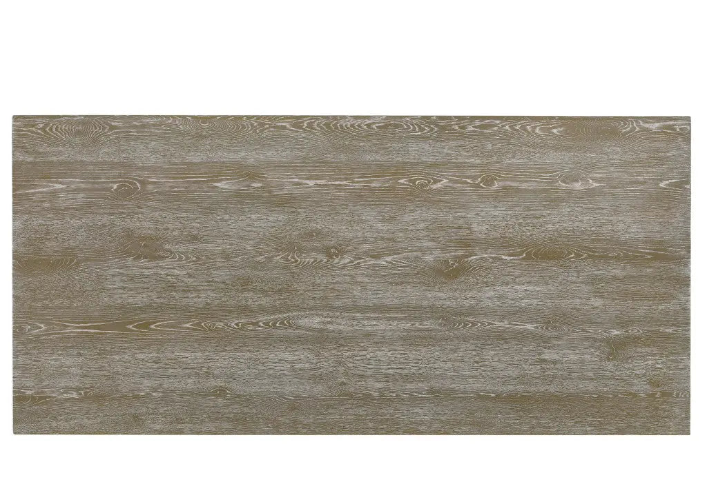 84" Gray Wood Double Pedestal Base Dining Table Homeroots Kitchen & Dining