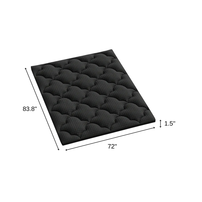 84" White Cotton Water Resistant Mattress topper with Removable Cover - GreatEagleInc