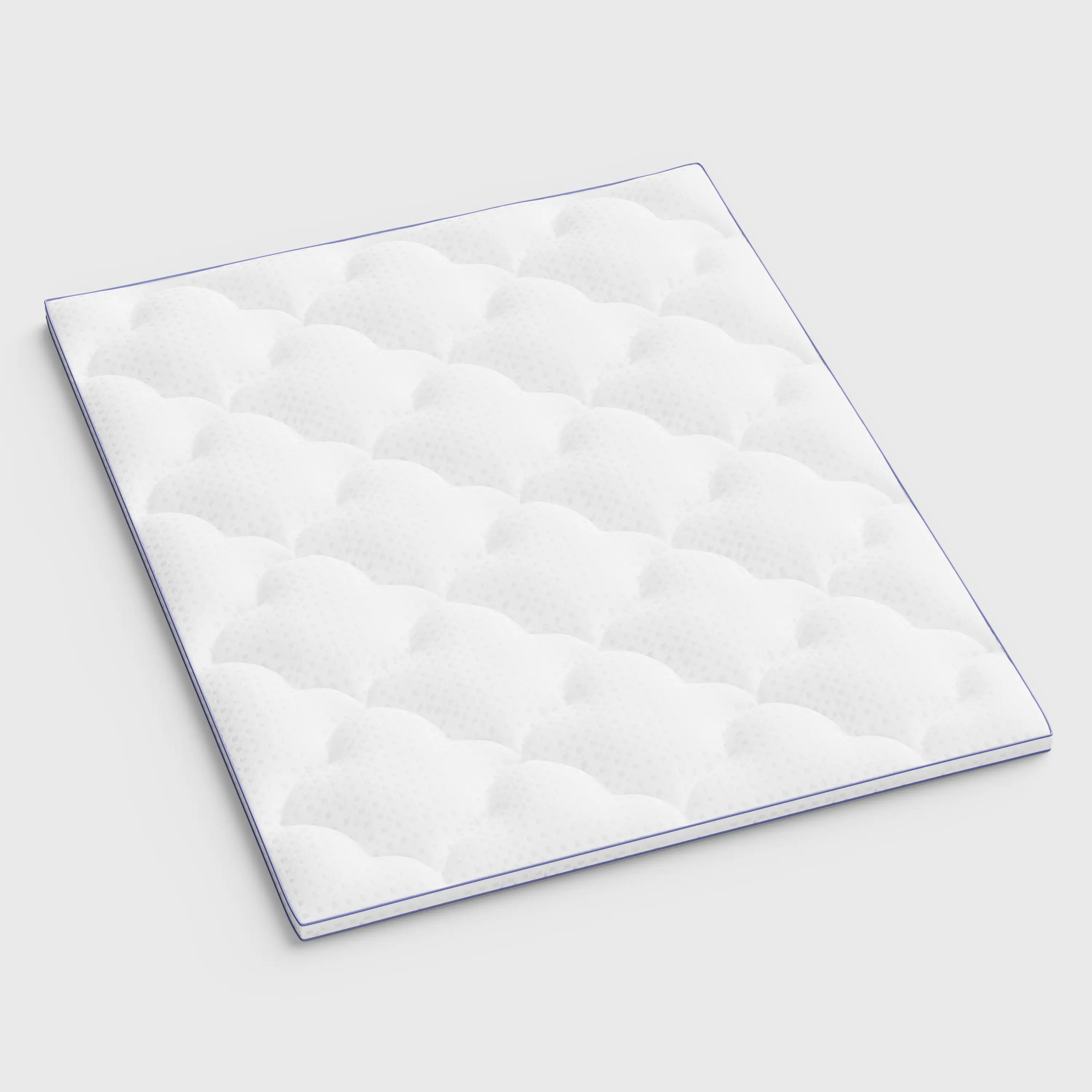 84" White Cotton Water Resistant Mattress topper with Removable Cover - GreatEagleInc