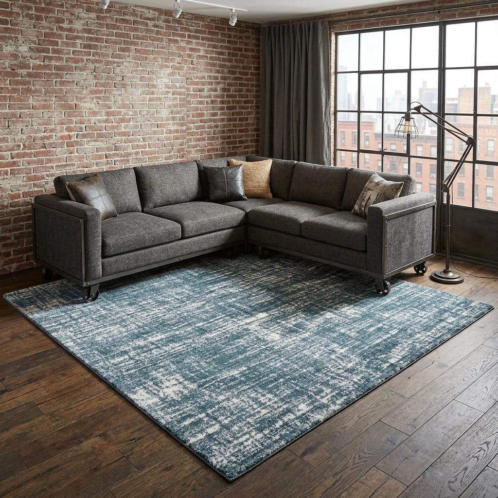 10' X 13' Gray And Ivory Geometric Area Rug - Home & Garden