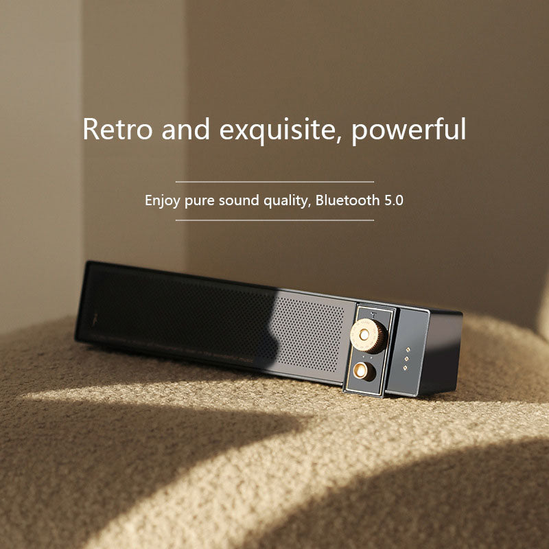 Retro Wireless Bluetooth Speaker Home Subwoofer Small Portable Bluetooth Speaker Outdoor Long Battery Life Classical Speaker