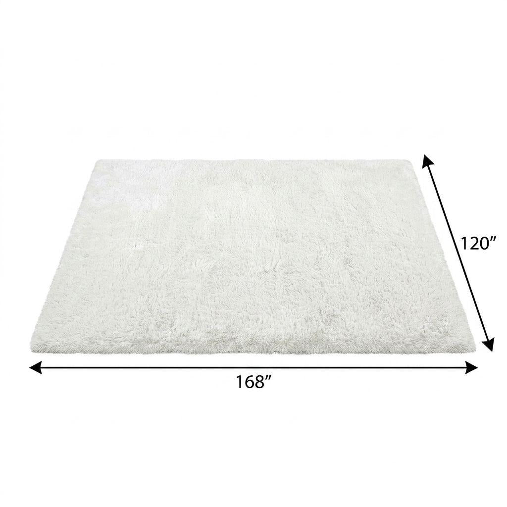 10' X 14' Green And Teal Abstract Shag Washable Area Rug With UV Protection - Home & Garden