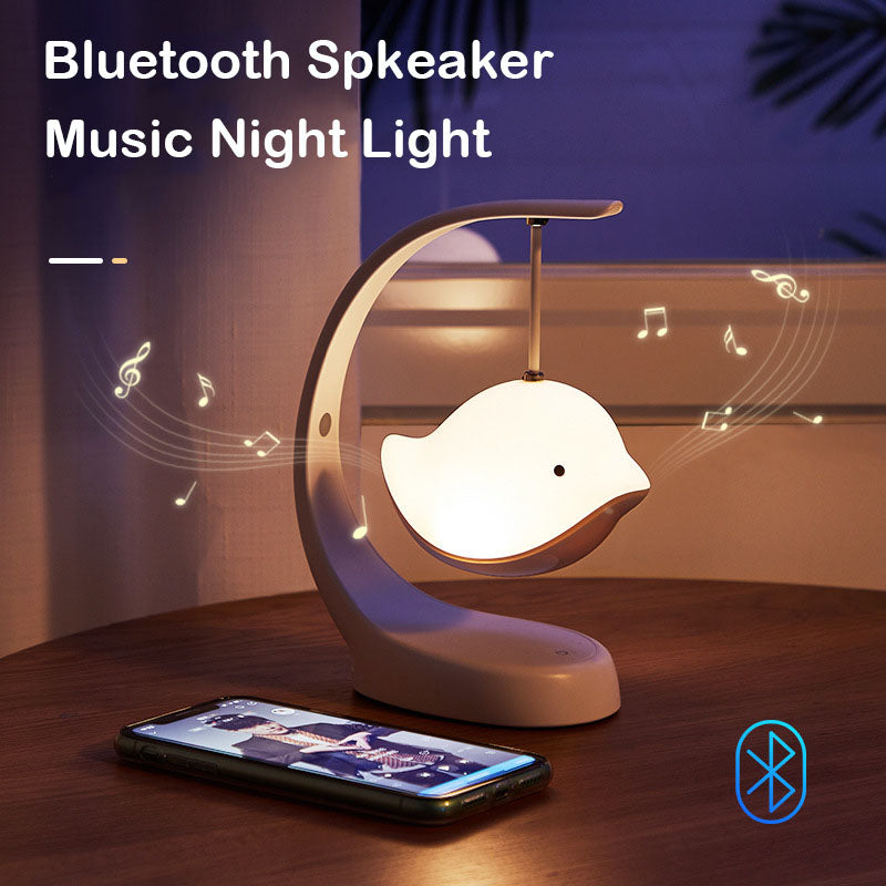 Bluetooth Speaker Cartoon Birds Night Lamp Portable Small Subwoofer Ribbon Lights for Home Decor Audio Music Wireless Speakers