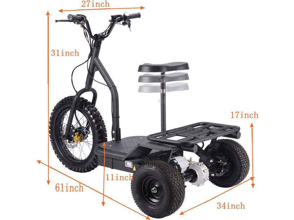 Electric Trike 48v 1200w - GreatEagleInc