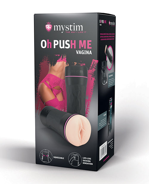 Mystim Oh-pushme Vagina - Black - GreatEagleInc